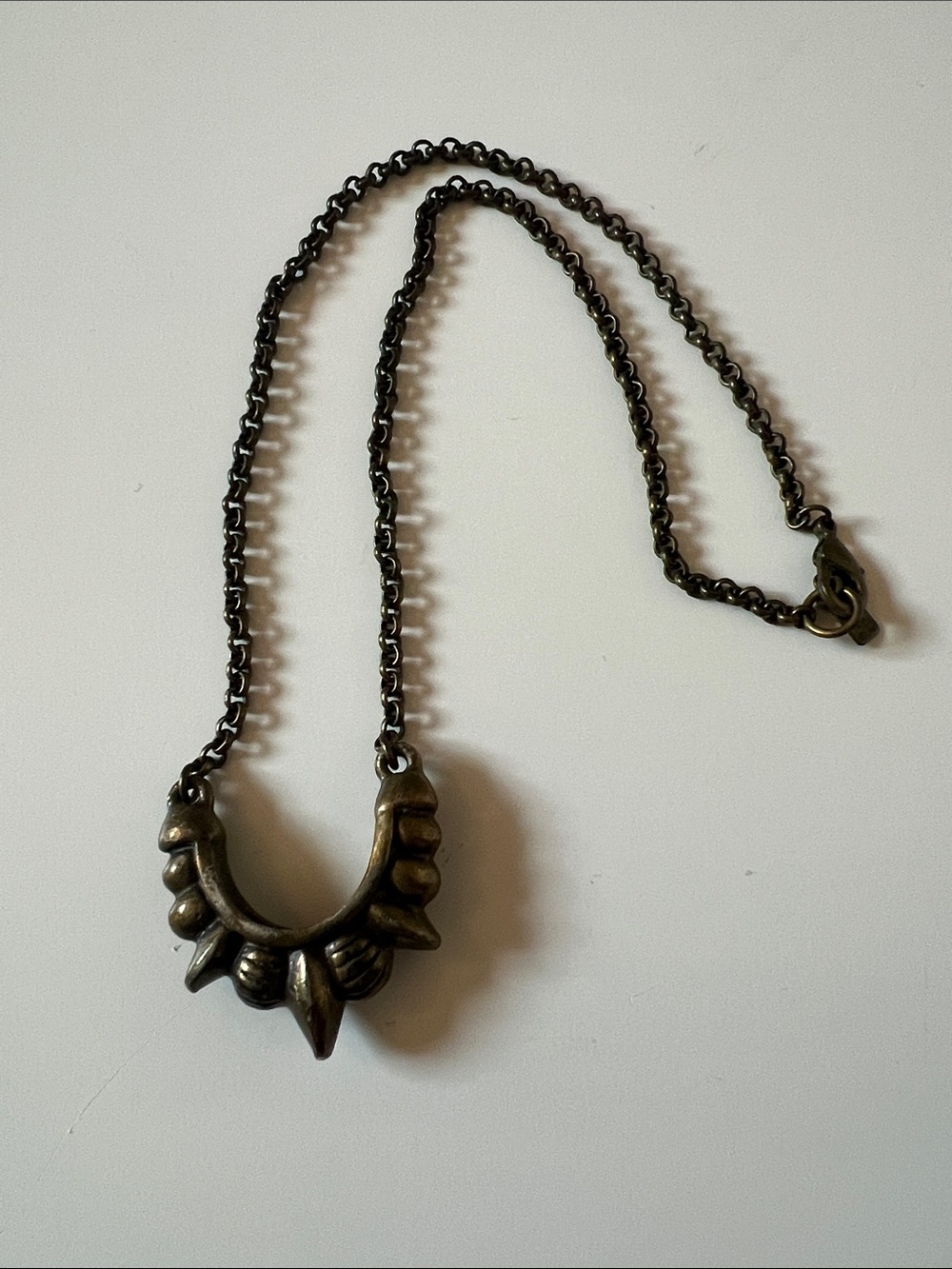 Pamela Love, Brass Spike Pendant Necklace - Women Jewelry